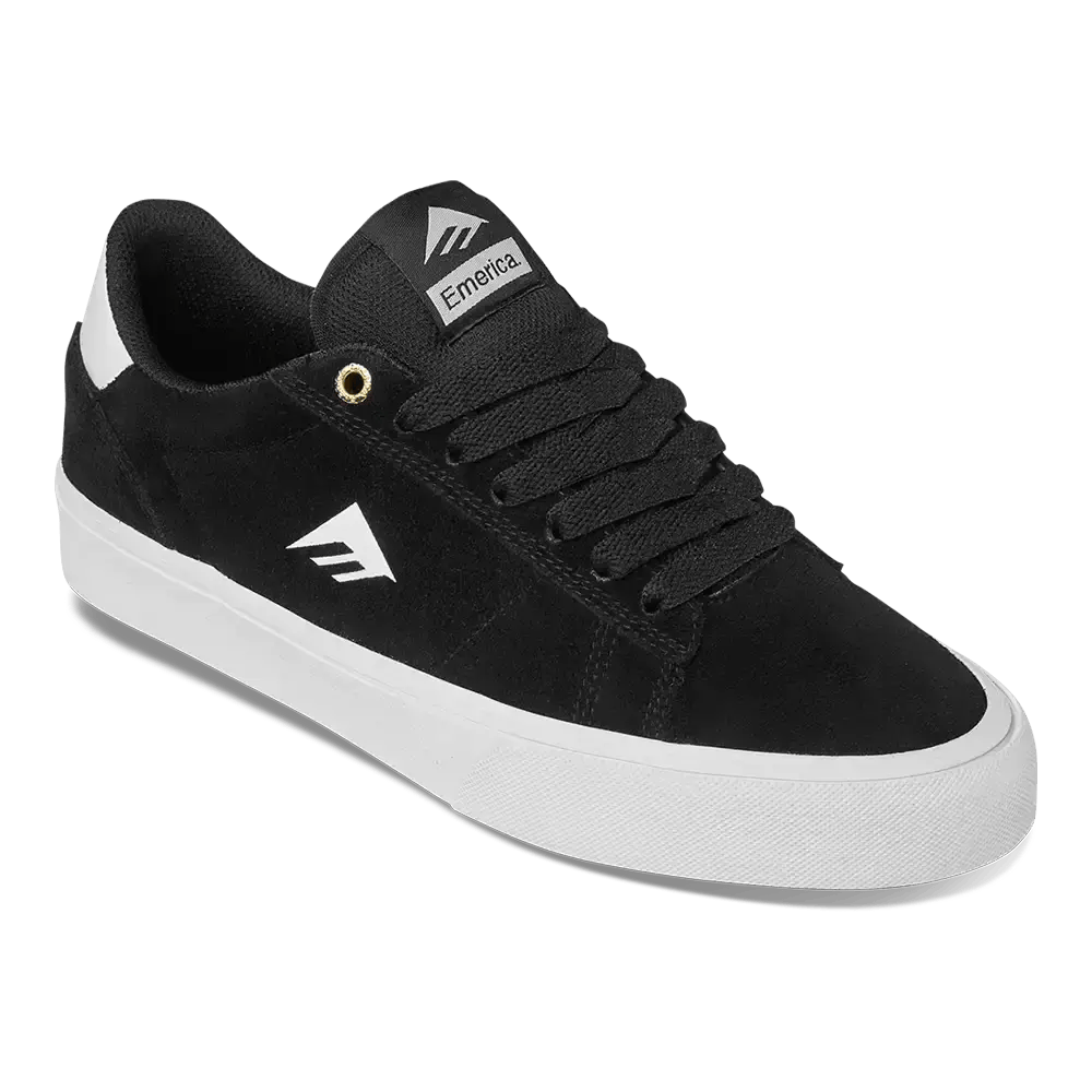 emerica-moca-lowtop-skateschuh-schwarz-suede image 5