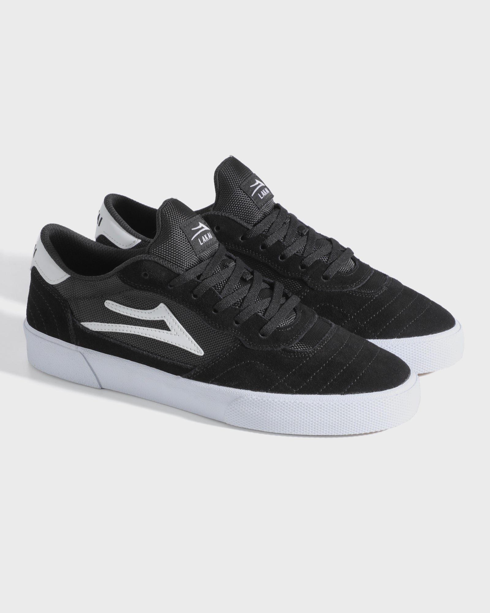 lakai-cambridge-black-white-suede-skateboard-schuh image 2