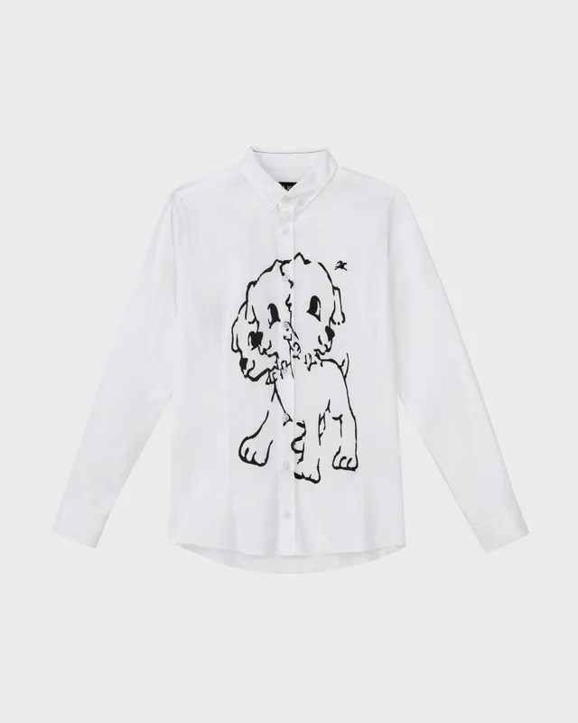 lakai-asymmetrical-placket-cerberus-hemd-wei image 1