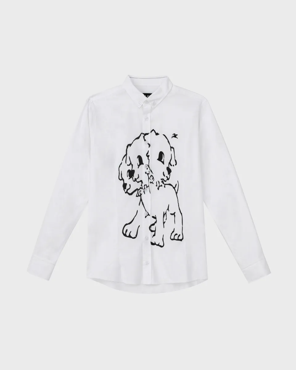 lakai-asymmetrical-placket-cerberus-hemd-wei image 1