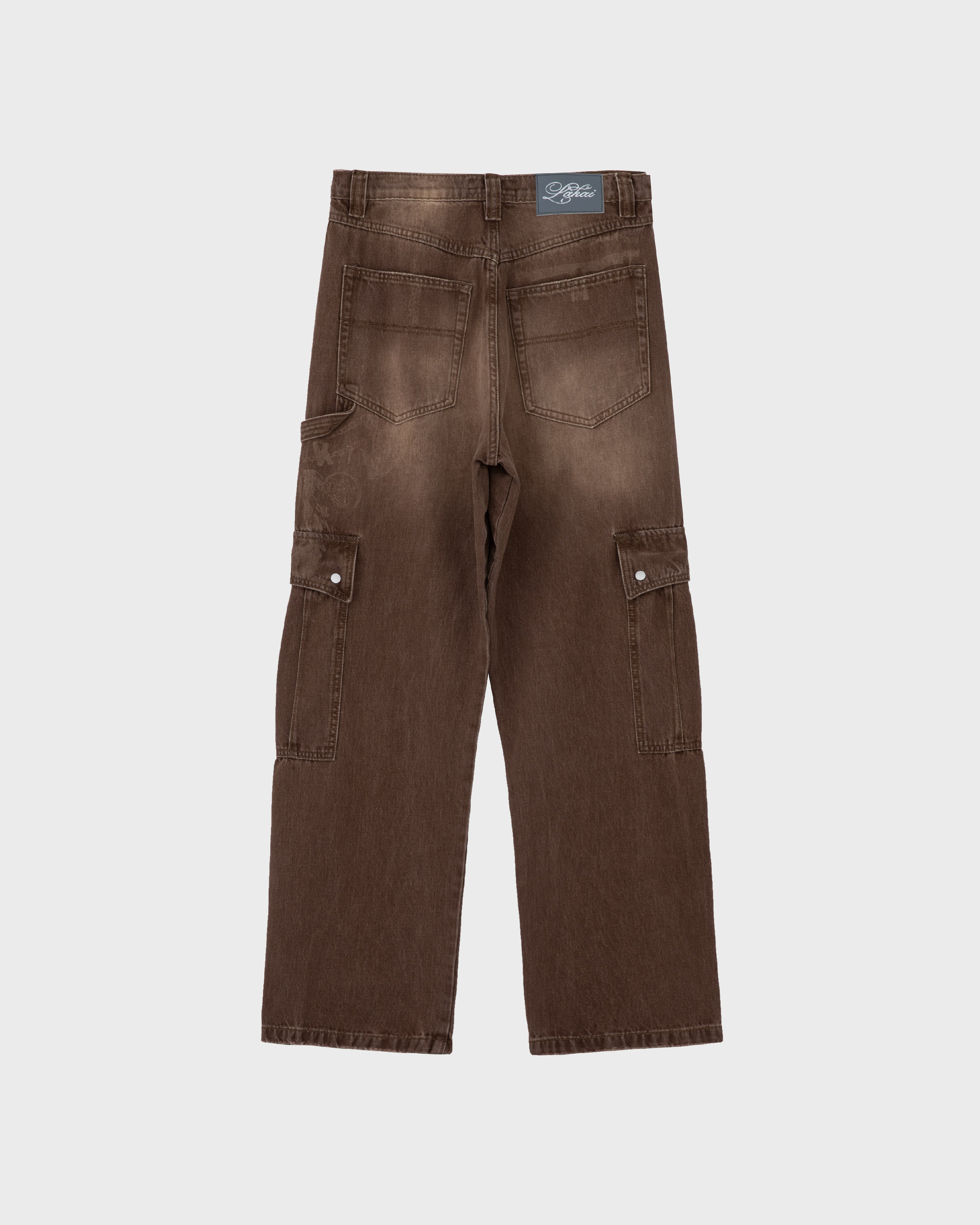 lakai-wide-leg-ghost-cargo-pants-hose-brown image 2