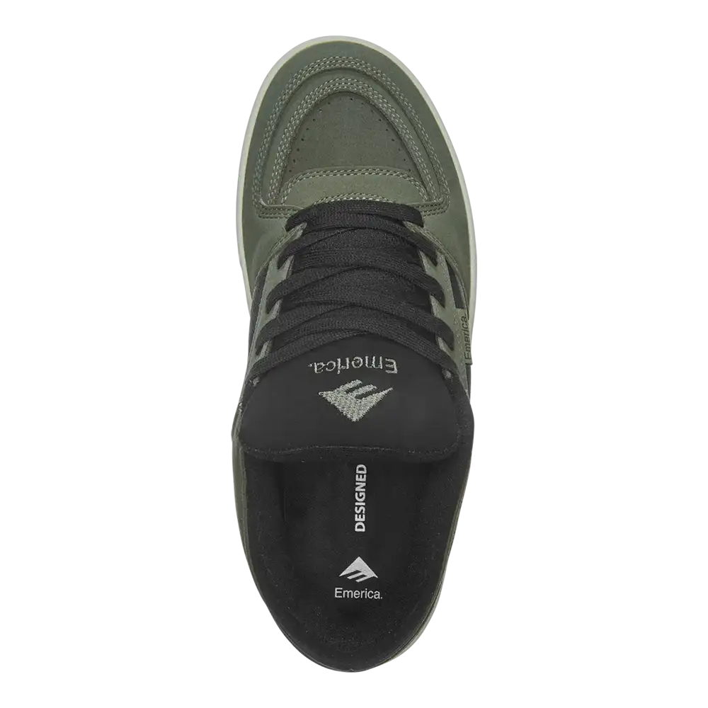 emerica-mute-skateschuh-black-olive-animal-friendly image 2
