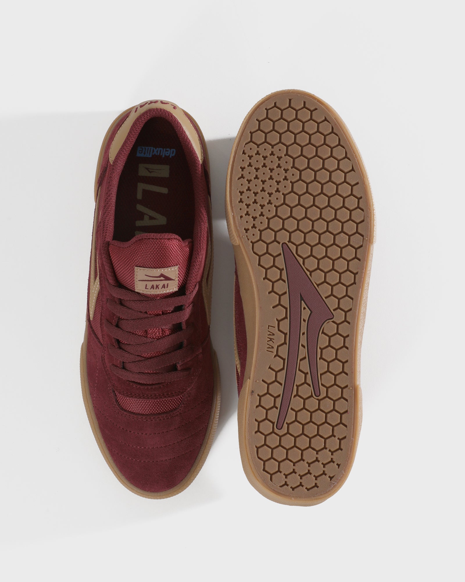 lakai-cambridge-burgundy-suede-skate-schuh image 3