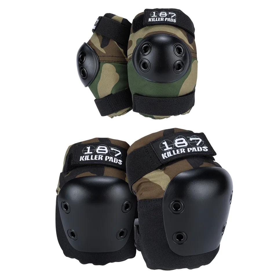 187-killer-pads-knee-elbow-pad-combo-pack-camo-knie-und-ellenbogenschoner-set image 1