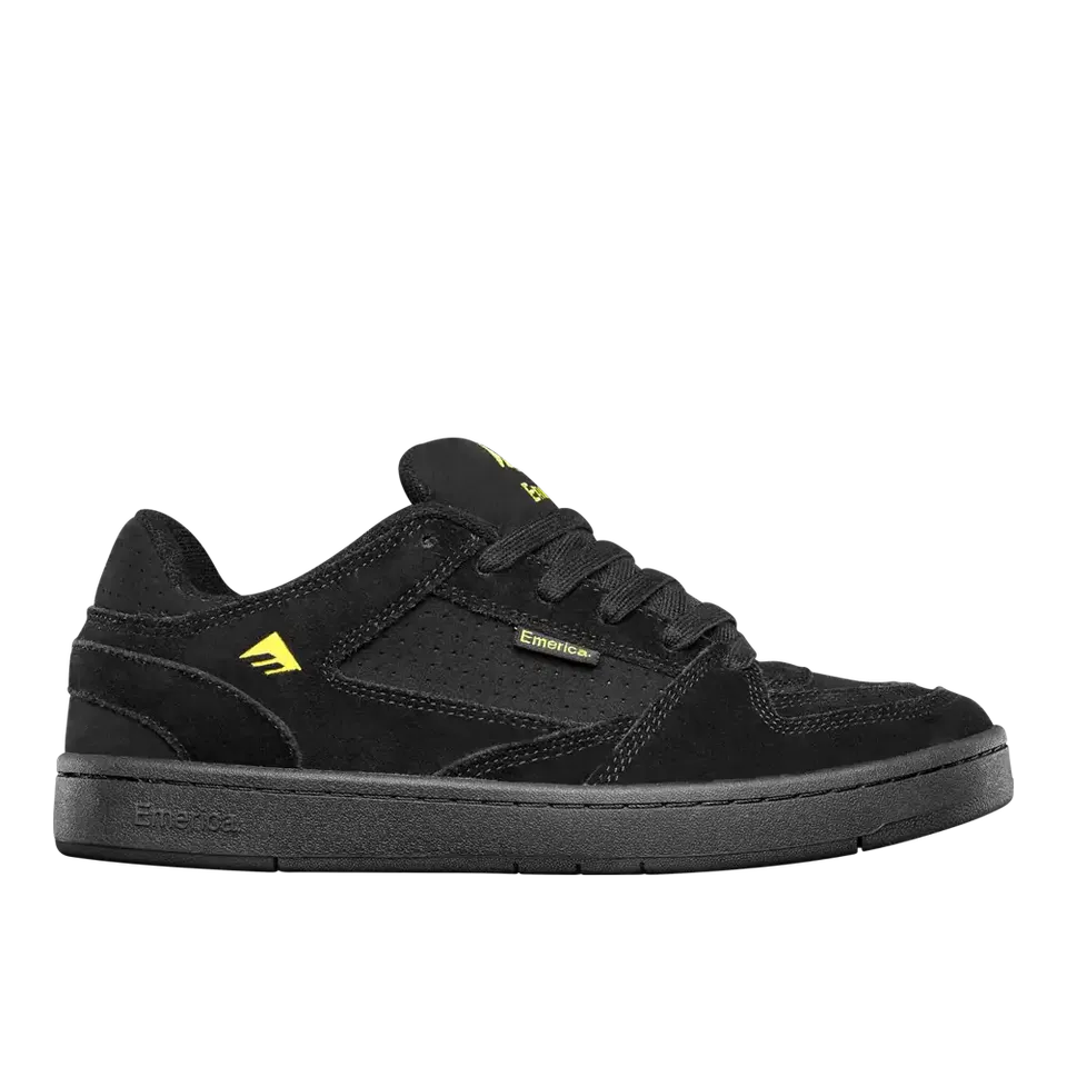 emerica-mute-skateschuh-black-yellow-black image 1