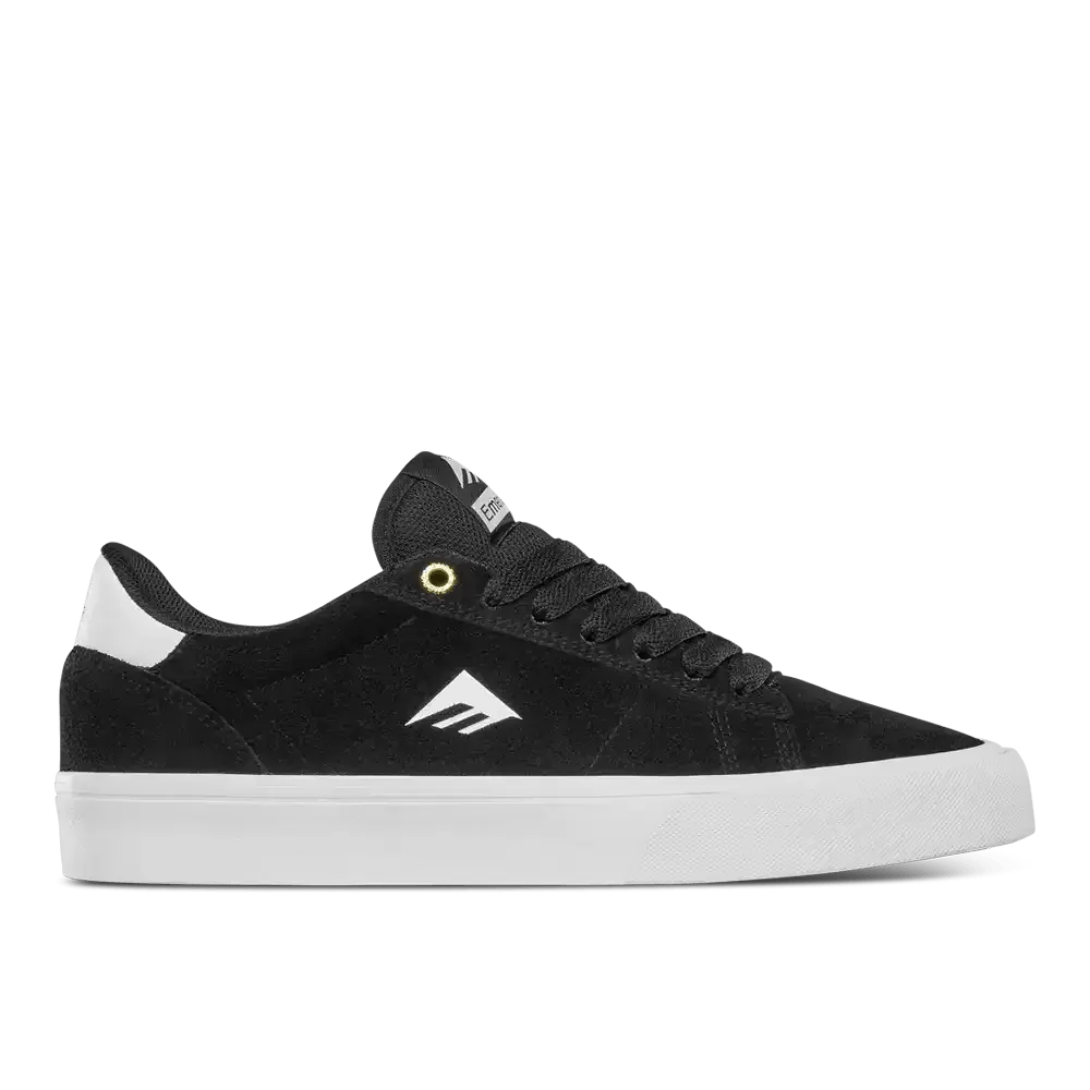 emerica-moca-lowtop-skateschuh-schwarz-suede image 1