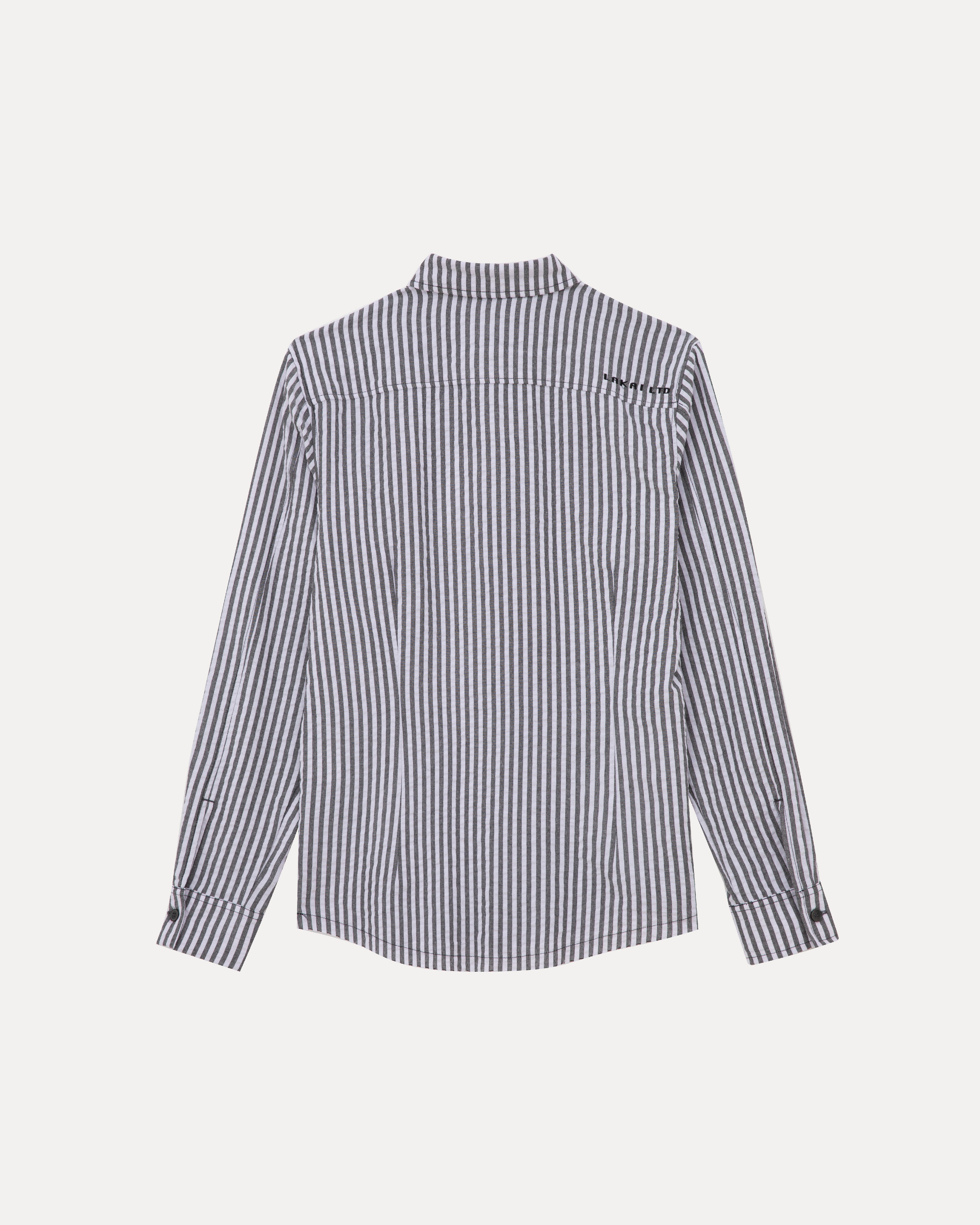 lakai-longsleeve-button-down-hemd-black-white-stripe image 2