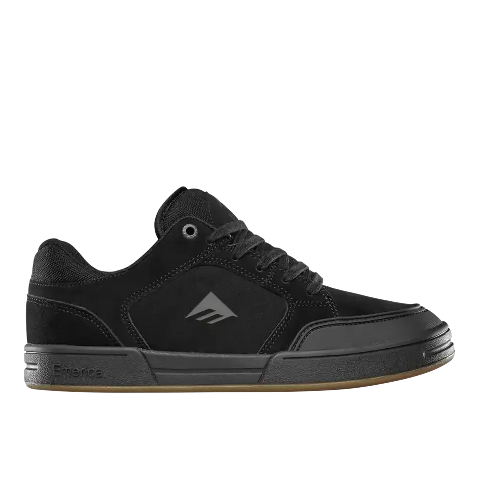 emerica-heritic-skateschuh-schwarz-schwarz-gum-mit-tpr-zehenkappe-und-cupsole image 1