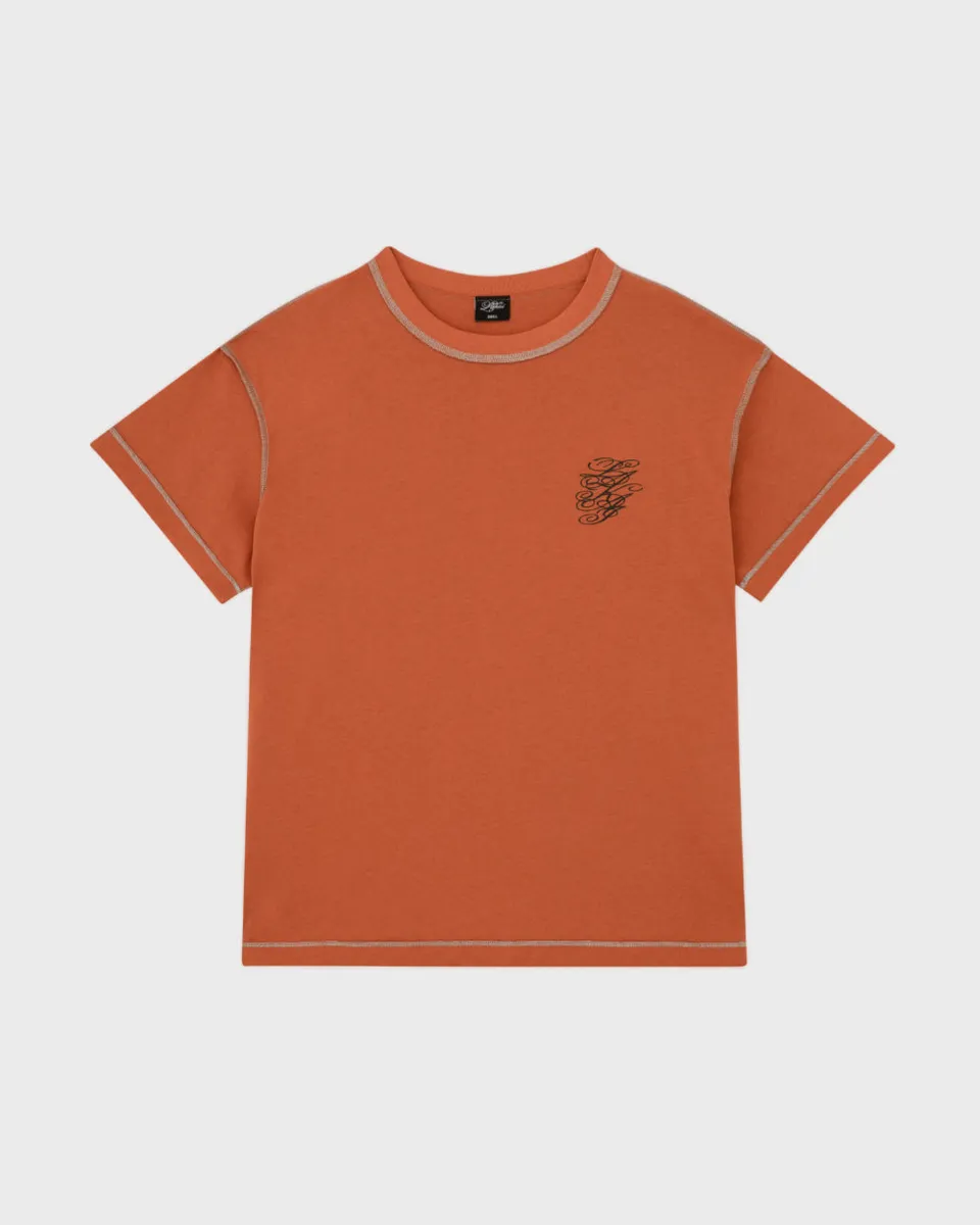 lakai-inside-out-lounge-tee-burnt-orange-t-shirt image 1