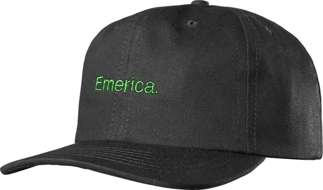 emerica-pure-gold-dad-hat-cap-schwarz-gr-n-snapback image 1