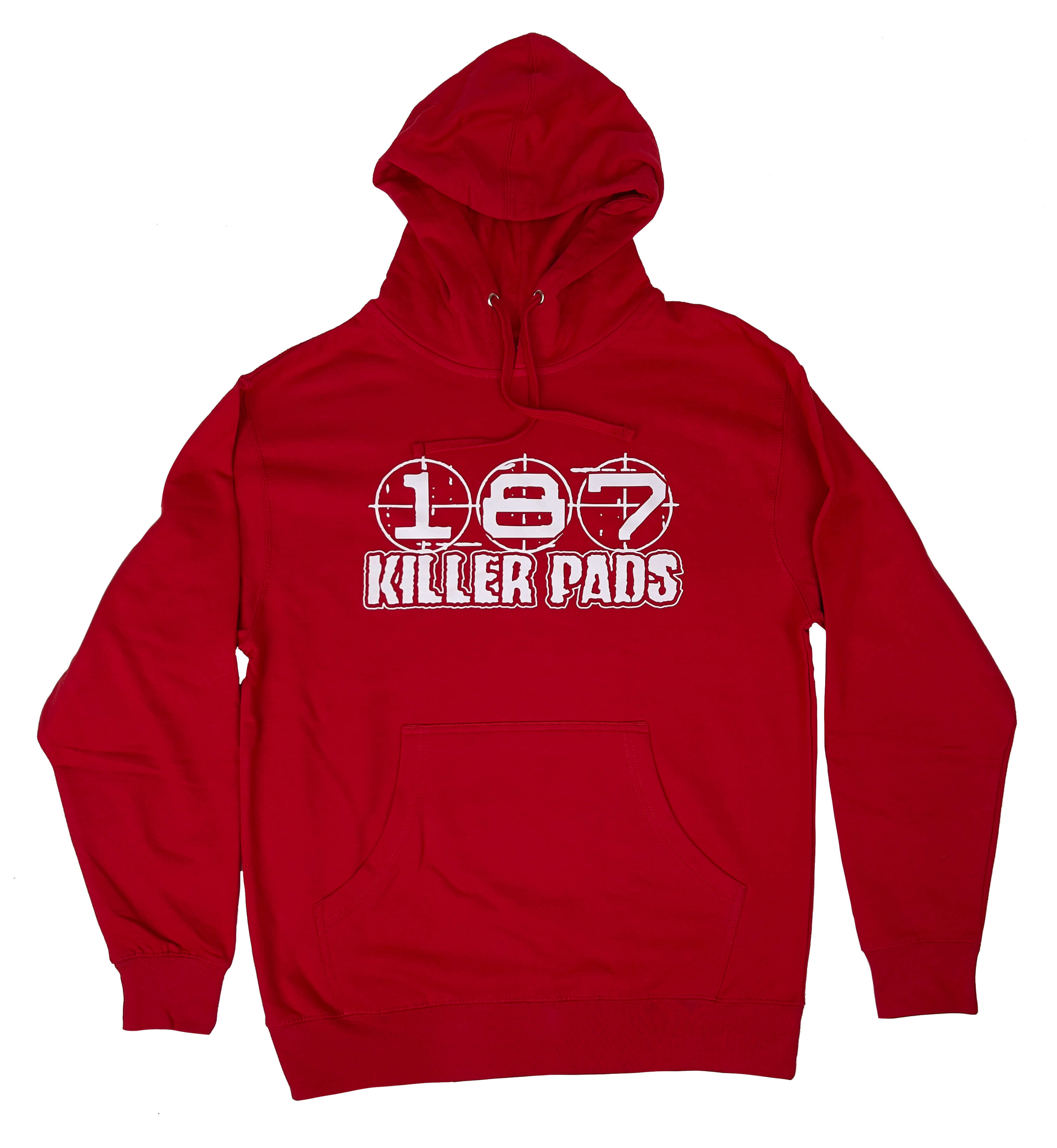 187-killer-pads-block-logo-hoodie-kapuzenpullover-rot image 1