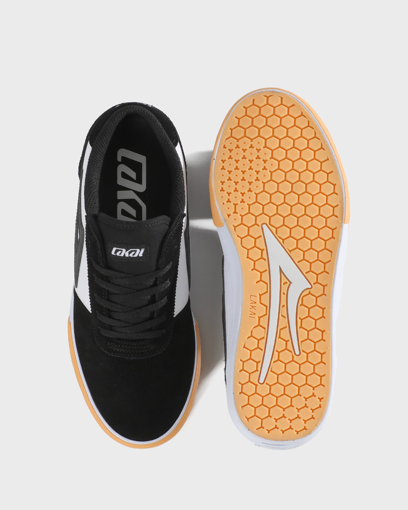 lakai-manchester-black-white-gum-toe-skateschuh image 5
