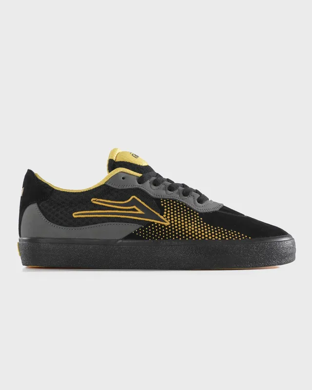 lakai-essex-skateschuh-black-yellow-gray image 1