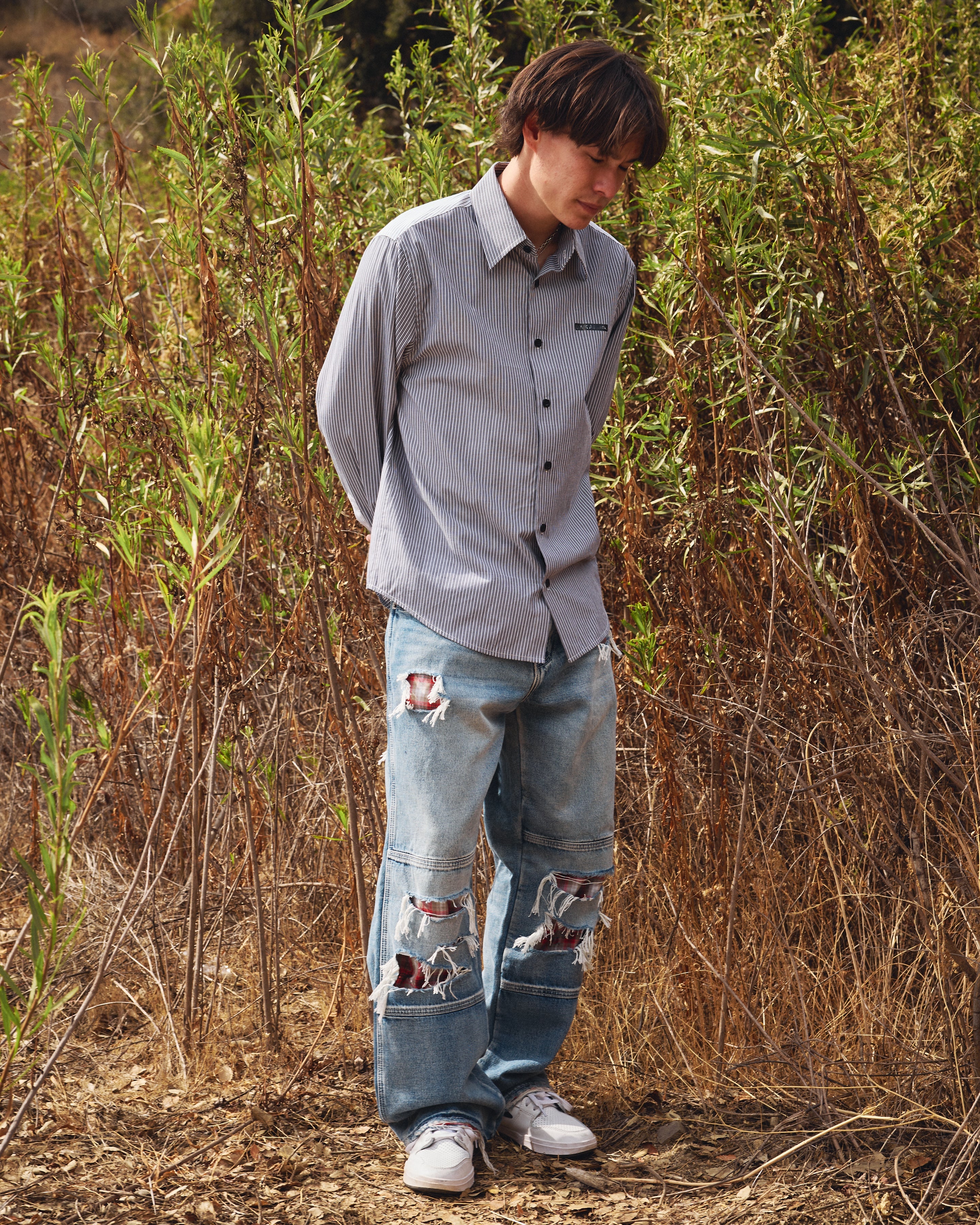 lakai-contrast-panel-button-down-hemd-langarm image 6
