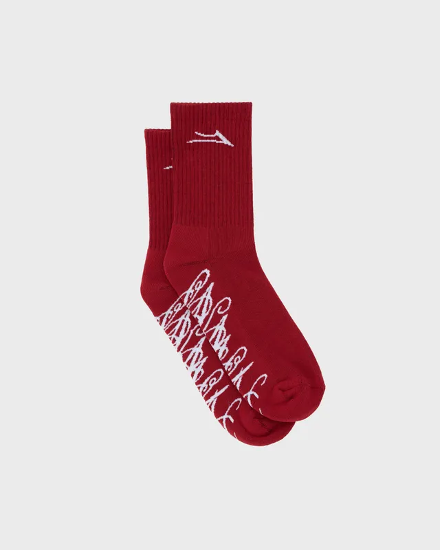 lakai-jacquard-signature-socken-rot-1-paar image 1