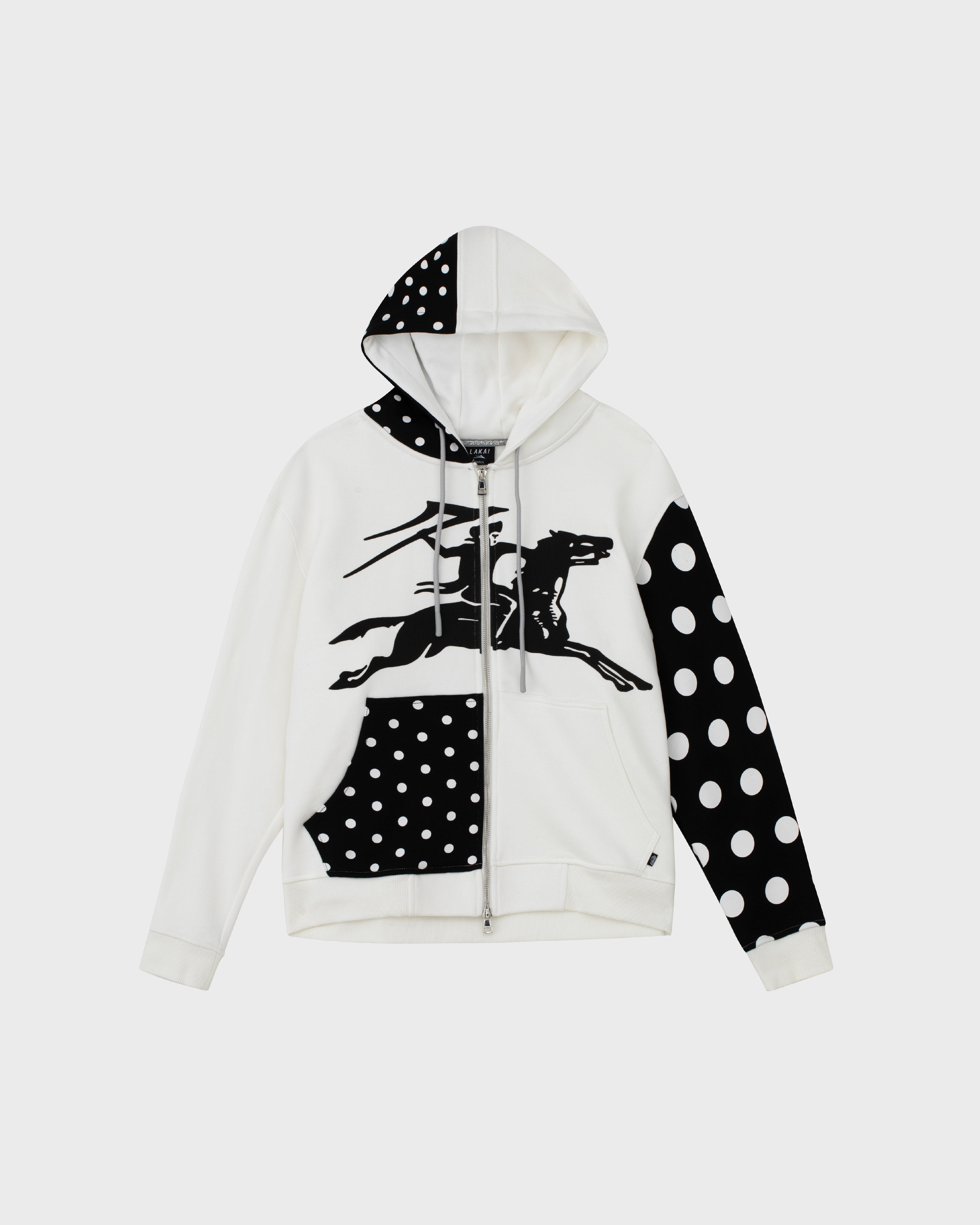 lakai-polka-zip-up-hoodie-white-black image 1