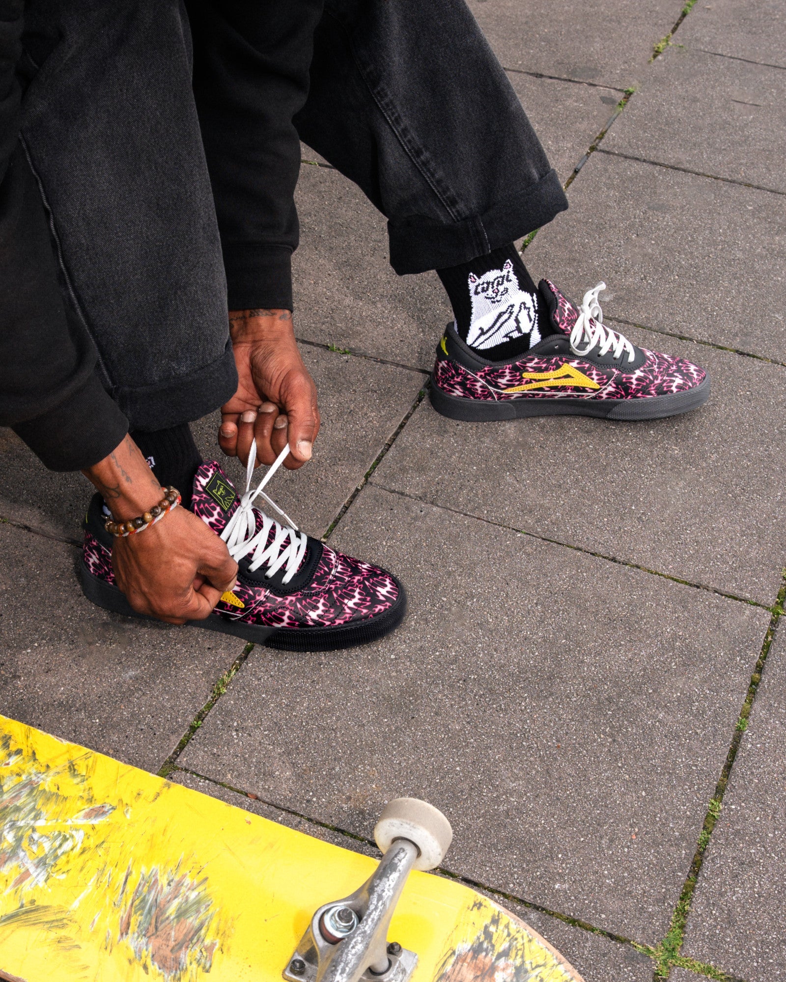 lakai-cambridge-skate-schuhe-lakai-x-ripndip-pink-flame image 8