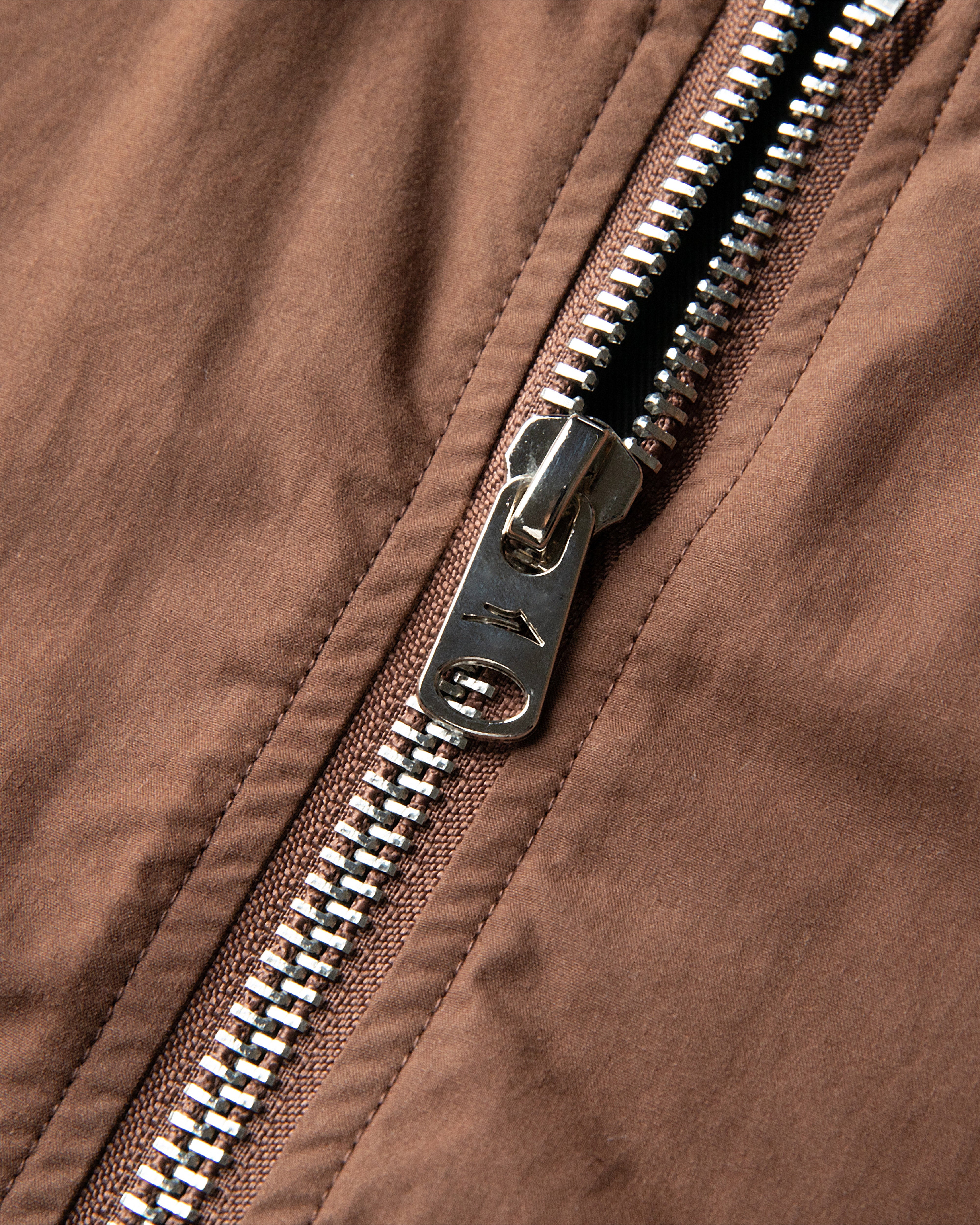 lakai-slashed-zip-bomber-jacket-brown-jacke image 4
