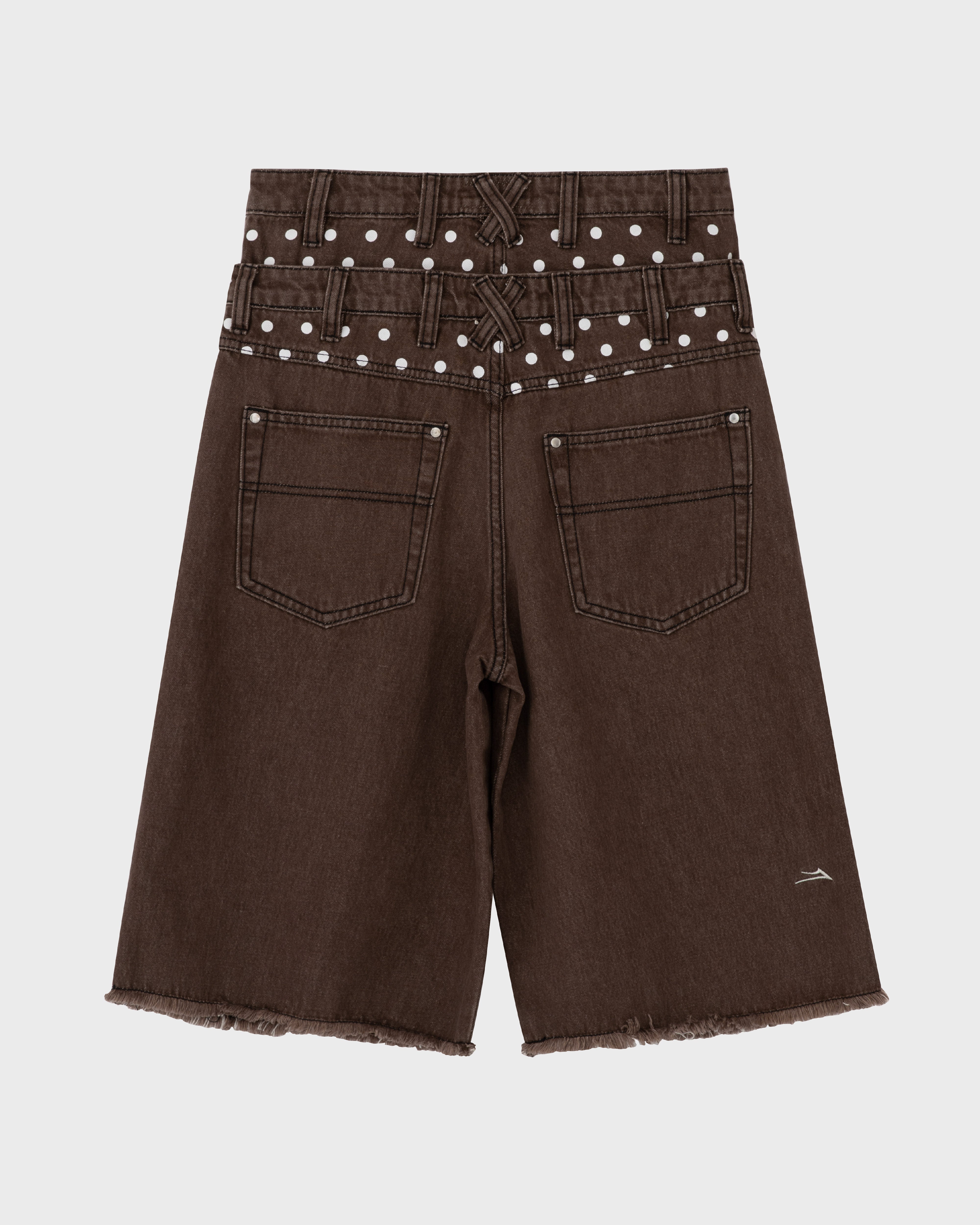 lakai-double-waisted-jumbo-jorts-brown-polka image 2