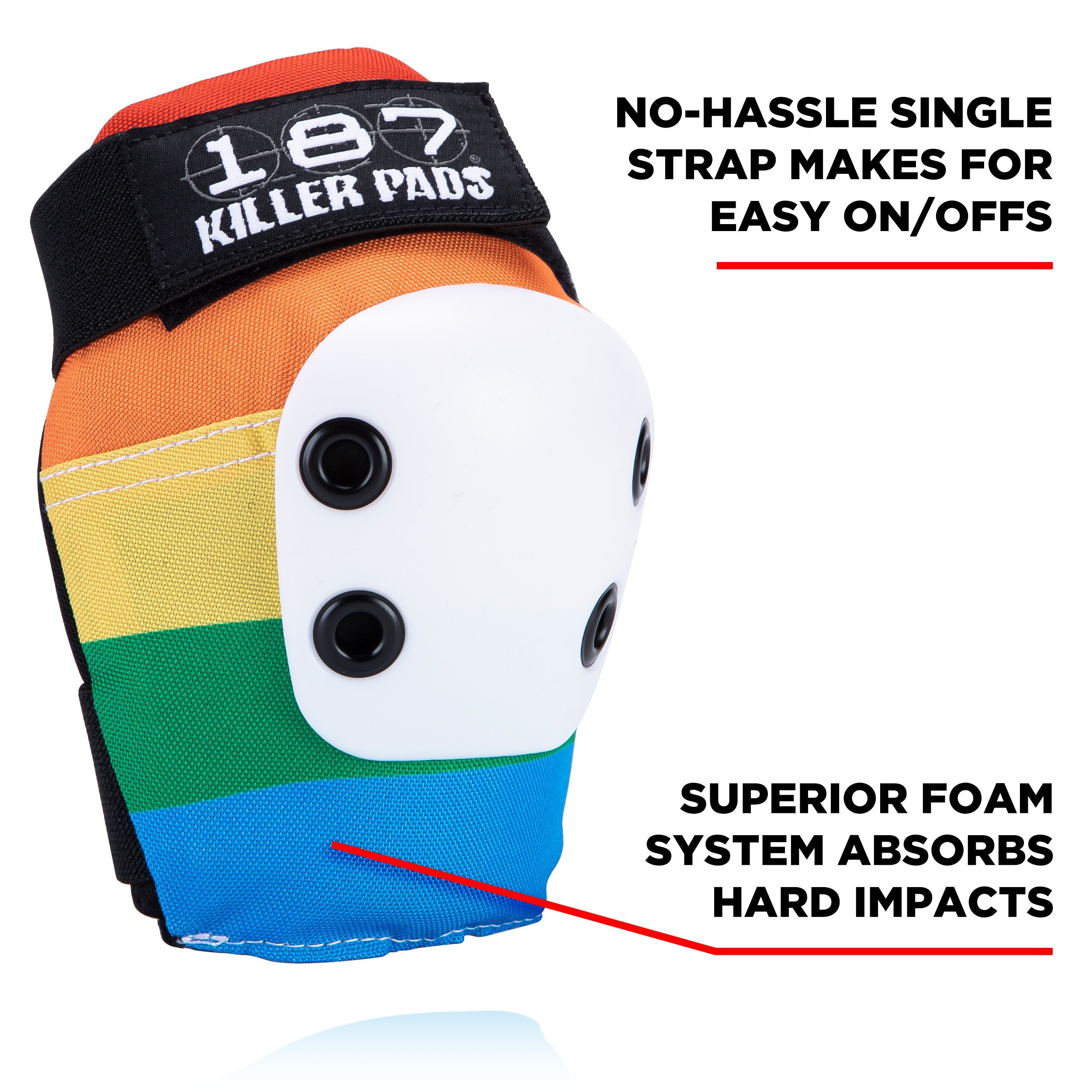187-killer-pads-slim-ellbogenschoner-rainbow image 3