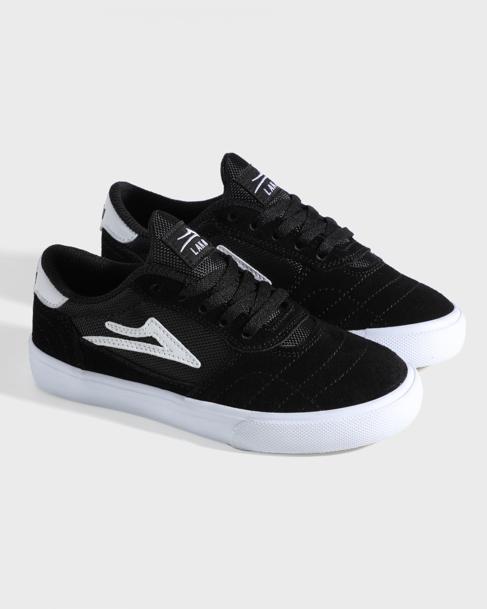 lakai-cambridge-kids-skateschuh-black-white-suede image 2