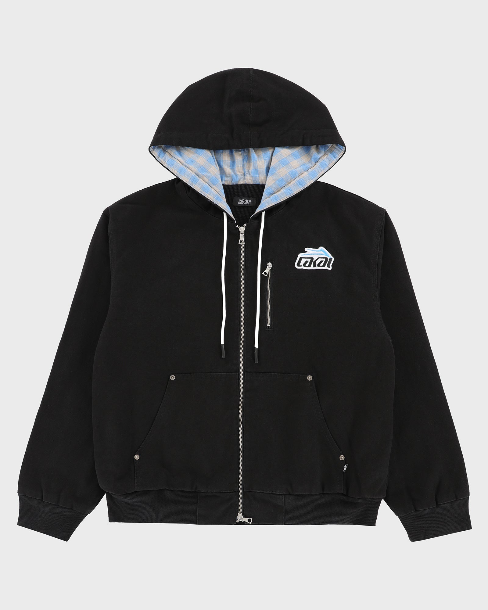 lakai-thermal-lined-black-canvas-zip-up-jacke image 1